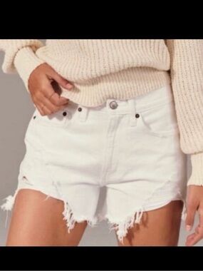 Abercrombie and fitch cut off high rise shorts